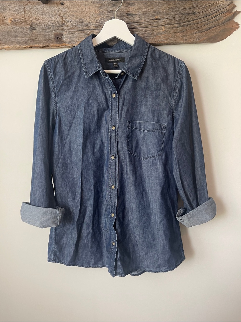 Banana Republic Indigo Denim Button-Down Shirt
